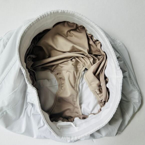 Lululemon Track That High Rise Lined Short 3" White Size 10 Run Gym - Picture 7 of 8